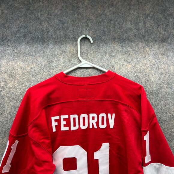 Vintage Sergei Fedorov Jersey Signed Doug Brown Detroit Red Wing - Picture 2 of 13